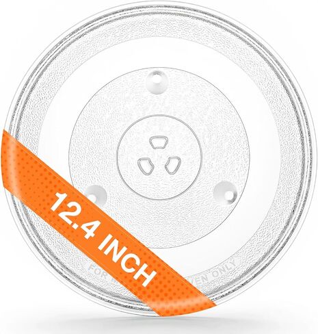 12.4" /31.5cm Microwave Replacement Turntable Glass Plate, Replacement Glass Tray Compatible with LG, GE, Magic Chef, Hotpoint, Panasonic, Kenmore in Kuwait
