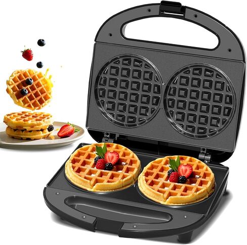 OSTBA 3-in-1 Sandwich Maker with Removable Plates, Panini Press, Waffle Maker, Non-Stick, 750W Compact Breakfast Grill for Sandwiches, Waffles, Steak, Black in Saudi Arabia