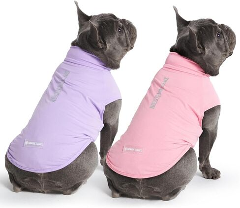 تي شيرت للكلاب من Spark Paws Sunblock، حماية SPF30، خفيف الوزن ومسامي وسريع الجفاف للكلاب ذات البشرة الحساسة - النحل والفلامينغو (مجموعة من 2) - مقاس 3XL in Kuwait