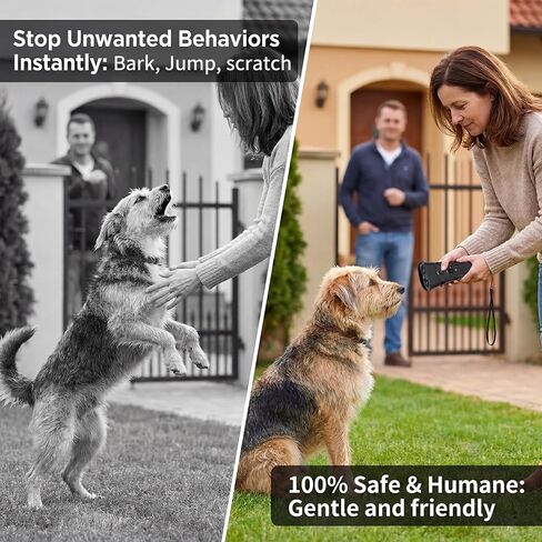 مدرب الحيوانات الأليفة بالموجات فوق الصوتية Petgentle - يتميز بمستويين شدة قابلين للتعديل ووظيفة مصباح يدوي. يساعد على كبح النباح المفرط. مناسبة لجميع أنواع الكلاب؛ يمكن استخدامها في الداخل والخارج. in Kuwait