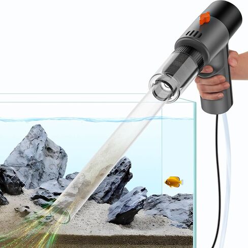 Electric Aquarium Gravel Cleaner - High-Pressure Fish Tank Cleaner with Gravel Vacuum for Aquarium, 6-in-1 Multifunction Aquarium Vacuum Gravel Cleaner with Water Changer & Sand Filter in Kuwait