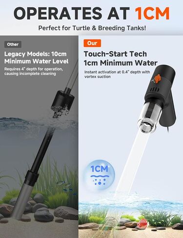 Electric Aquarium Gravel Cleaner - High-Pressure Fish Tank Cleaner with Gravel Vacuum for Aquarium, 6-in-1 Multifunction Aquarium Vacuum Gravel Cleaner with Water Changer & Sand Filter in Kuwait