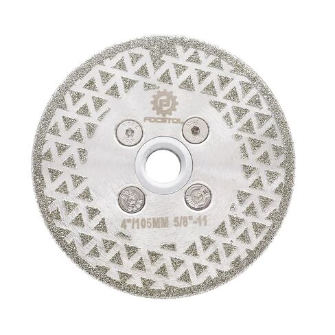 FOCSTOL Diamond Cutting Grinding Discs - 5''(125mm) Electroplated Double Side Diamond Blade for Granite Marble Procelain Ceramic Tile Quartz 5/8-11 Thread in Saudi Arabia
