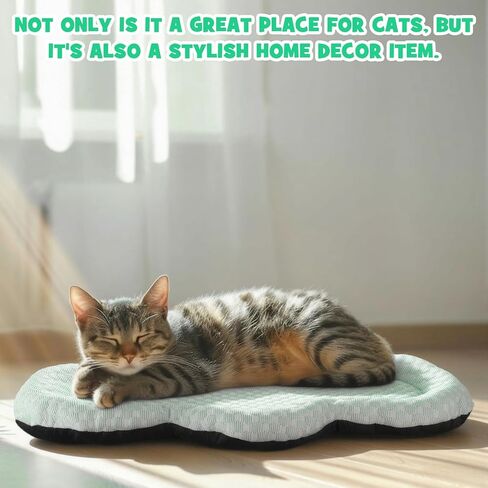 Shinylin Cat Cooling Mat Summer Cooling Pet Bed for Cats or Small Dogs 26" x 16" Thicken Cloud Washable Breathable Pet Pad Soft Comfortable Non-Slip Bottom Cat Mat for Indoor Home Chair Floor Kennel in Kuwait