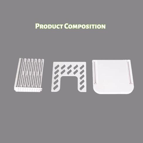 Bread Slicer for Homemade Breads, Toast Slicer, Adjustable Thickness Slicing Guide, Foldable Portable Bread Cutter Suitability for Homemade Breads, Bagels, Loafs, Cakes - Kitchen Baking Tool in Kuwait
