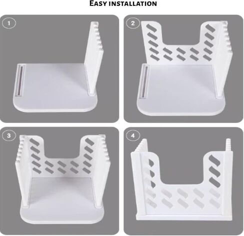 Bread Slicer for Homemade Breads, Toast Slicer, Adjustable Thickness Slicing Guide, Foldable Portable Bread Cutter Suitability for Homemade Breads, Bagels, Loafs, Cakes - Kitchen Baking Tool in Kuwait