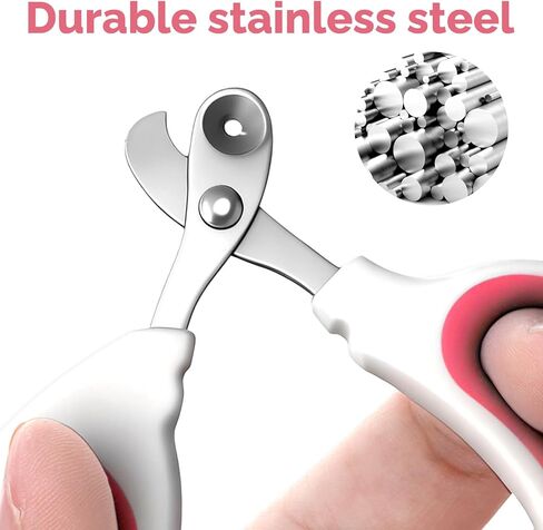 Small Animal Nail Clippers, Stainless Steel Bearded Dragon Nail Clippers, Professional Reptile Grooming Tool with Precise Angled Edge, Cat Nail-Clipper, Claw Trimmer for Birds, Cat, Dogs (Red) in Kuwait