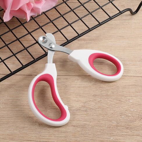 Small Animal Nail Clippers, Stainless Steel Bearded Dragon Nail Clippers, Professional Reptile Grooming Tool with Precise Angled Edge, Cat Nail-Clipper, Claw Trimmer for Birds, Cat, Dogs (Red) in Kuwait