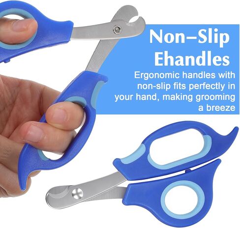 Larrel Bearded Dragon Nail Clippers, Stainless Steel Bearded Dragon Nail Clippers, Small Animal Nail-Clipper for Small Reptiles, Turtle, Chameleon, Iguana, Hedgehog, Birds, Cat, Dog (Blue) in Kuwait