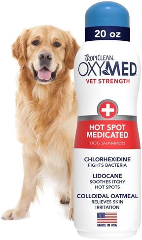 OxyMed Hot Spot Spray for Dogs, Skin Comfort Grooming Spray with Chlorhexidine, Lidocaine & Oatmeal, Fragrance Free, 8oz in Kuwait