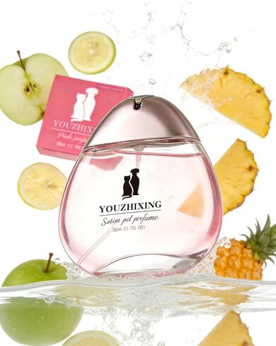 Professional Dog Perfume & Pet Cologne - Fruity Fresh Scent - Safe if Licked, Long Lasting Water-Based Deodorizer for Dogs & Cats - 1.7oz Glass Bottle with Gift Box in Kuwait