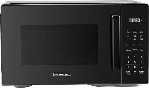BLACK+DECKER EM0P04P11 Countertop Microwave Oven, 1.1 Cu Ft, 1000W with 6 One-Touch Presets, Express Cooking, 10 Power Levels, and Child Safety Lock, Black in Kuwait