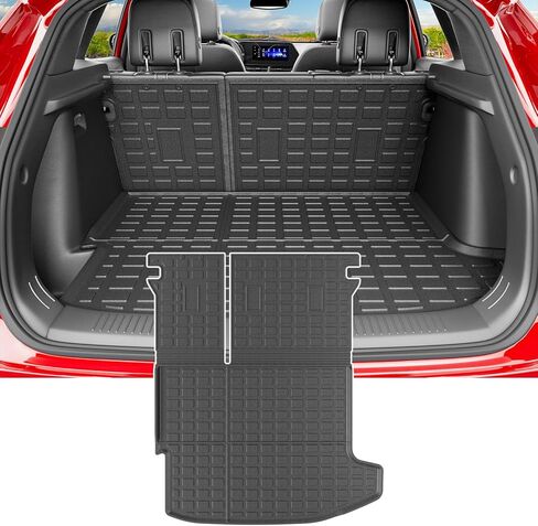 Powoq Cargo Mat متوافق مع 2024-2026 KIA EV9 Trunk Mat Cargo Liner TPE Backrest Mat Presentation لعام 2024 2025 2026 KIA EV9 الملحقات in Saudi Arabia