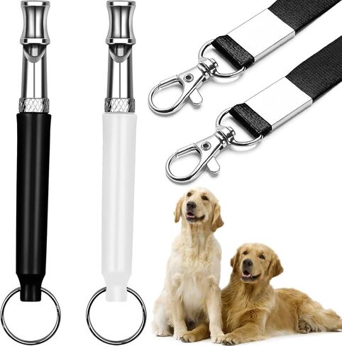 2 Pack Ultrasonic Dog Whistles - Stop Dog Barking, Professional Silent Recall Training Whistle, Ultra-Wide Frequency for All Dog Breeds in Kuwait