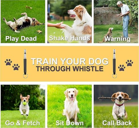 2 Pack Ultrasonic Dog Whistles - Stop Dog Barking, Professional Silent Recall Training Whistle, Ultra-Wide Frequency for All Dog Breeds in Kuwait