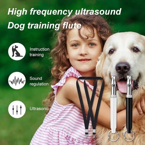 2 Pack Ultrasonic Dog Whistles - Stop Dog Barking, Professional Silent Recall Training Whistle, Ultra-Wide Frequency for All Dog Breeds in Kuwait