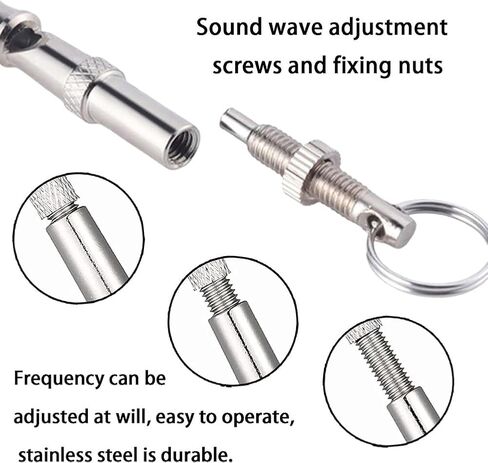 2 Pack Ultrasonic Dog Whistles - Stop Dog Barking, Professional Silent Recall Training Whistle, Ultra-Wide Frequency for All Dog Breeds in Kuwait