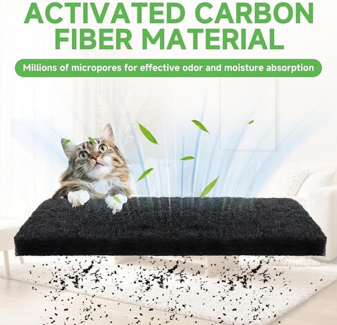 20 عبوة من مرشحات الكربون المتوافقة مع Litter Robot 3 مرشحات الفحم المنشط البديلة للتحكم الفعال في الرائحة معطر صندوق الفضلات للحفاظ على المنزل منتعشًا in Kuwait