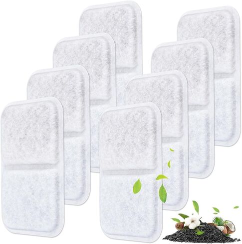 8 Pack Cat Litter Box Filters Replacement, Filter for Catit Airsift Jumbo Hooded Cat Litter, Litter Box Filter, Air Purifier Pad for Catit in Kuwait