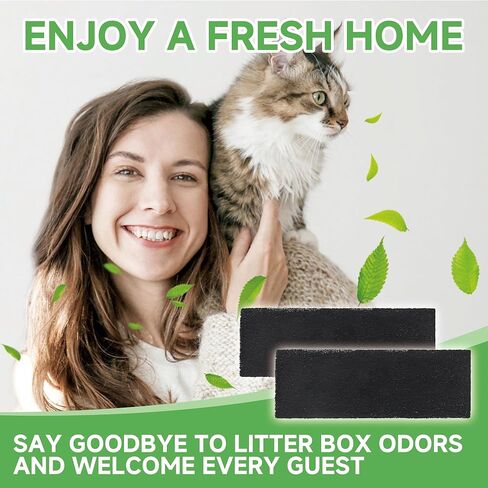 20 عبوة من مرشحات الكربون المتوافقة مع Litter Robot 3 مرشحات الفحم المنشط البديلة للتحكم الفعال في الرائحة معطر صندوق الفضلات للحفاظ على المنزل منتعشًا in Kuwait