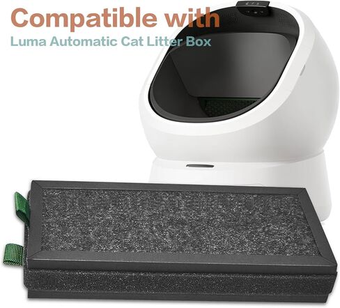 3 Pack Replacement Activated Carbon Filter Compatible with PETLIBRO Luma Automatic Self Cleaning Litter Box in Kuwait