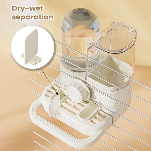 Bird Cage Water Dispenser | Automatic Spill-Proof Drinking Bottle with Perch | Bird Waterer | for Parakeet Cockatiel Conure Lovebird Indoor Pet in Kuwait
