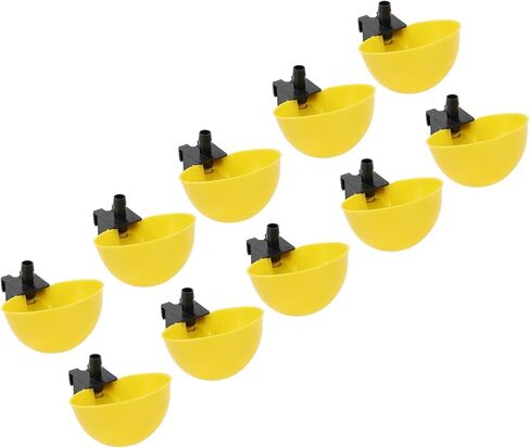 Generic جهاز سقي الطيور الأوتوماتيكي، تصميم ملون وبسيط للديكور الخارجي مع وعاء قابل للفصل لحمام السمان والدجاج والطيور الأخرى in Kuwait