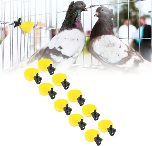 Generic جهاز سقي الطيور الأوتوماتيكي، تصميم ملون وبسيط للديكور الخارجي مع وعاء قابل للفصل لحمام السمان والدجاج والطيور الأخرى in Kuwait