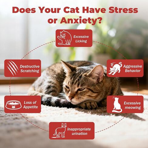 Cat Calming Treats – Natural Stress, Anxiety & Shock Relief for Cats – Featuring L-Theanine, L-Tryptophan & Catnip – 100% Veterinarian Formulated, 30 Likable Gel Tubes for Quick Calm & Relaxation in Kuwait