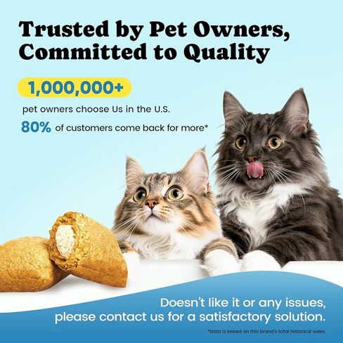 Calming Cat Treats with GABA for Anxiety Relief - Calming Cat Chews Help Reduce Stress & Promote Relaxation, Melatonin for Cats for Grooming, Travel, Vet Visits & Separation Anxiety - Chicken Flavor in Kuwait