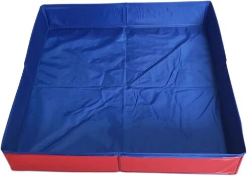 Portable Dog Pool, Folding Pet Swimming Pool, Pet Wading Pool, Portable Pet Bath Tub, Dog Bath Supplies, Non-Inflatable Dog Paddling Pool for Puppy Small Medium Large Dogs Cats (Blue) in Kuwait