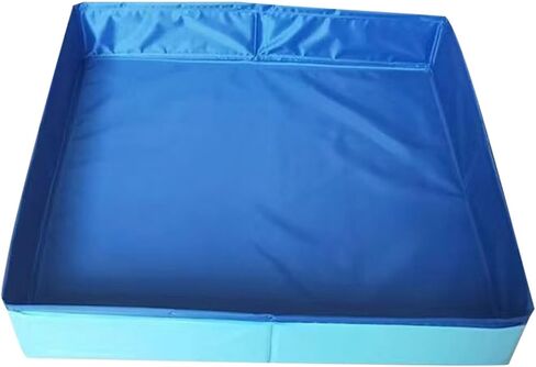 Portable Dog Pool, Folding Pet Swimming Pool, Pet Wading Pool, Portable Pet Bath Tub, Dog Bath Supplies, Non-Inflatable Dog Paddling Pool for Puppy Small Medium Large Dogs Cats (Blue) in Saudi Arabia