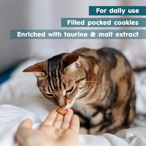 AmeizPet Anti Hairball Treats, Hairball Remedy for Cats, Cat Biscuits Hairballs Treatment - Crunchy Hairballs Cat Biscuits, 2.82 oz (80 g) in Kuwait