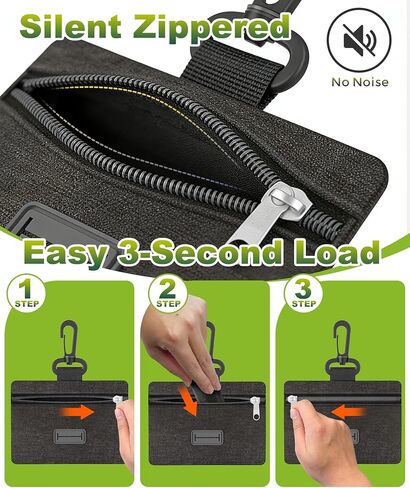 Charmount 200 Count Dog Poop Bags Rolls with Zippered Pouch Dispenser Holder, Extra Thick Leak-Proof Unscented Waste Bags, Coreless Easy Load for Small to Large Dogs in Saudi Arabia