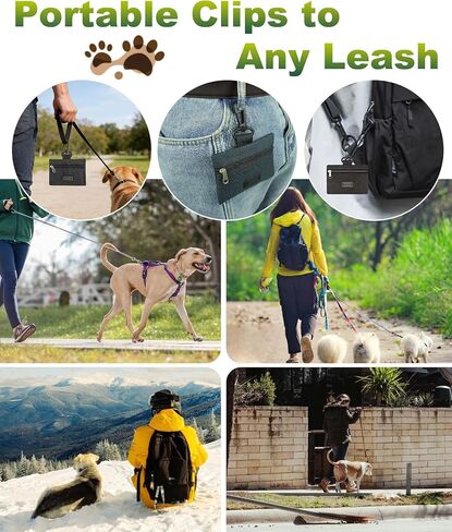 Charmount 200 Count Dog Poop Bags Rolls with Zippered Pouch Dispenser Holder, Extra Thick Leak-Proof Unscented Waste Bags, Coreless Easy Load for Small to Large Dogs in Saudi Arabia
