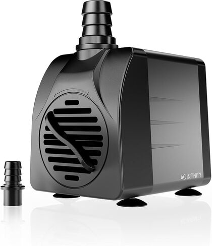 AC Infinity Submersible Water Pump 396 GPH (1500 L/H), Ultra Quiet 20W Fish Tank Flow Pressure Control with 5 ft. High Lift Pump for Aquariums, Fountains, Ponds, Pools, Hydroponics in Saudi Arabia