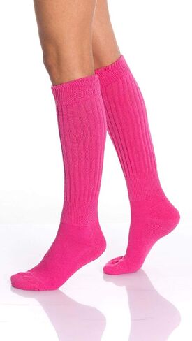 AWS/American Made Women Slouch Socks Long Scrunch Knee High Boot Socks Shoe Size 5 to 10 in Saudi Arabia