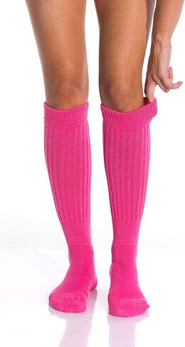 AWS/American Made Women Slouch Socks Long Scrunch Knee High Boot Socks Shoe Size 5 to 10 in Saudi Arabia