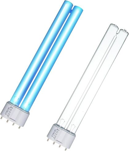 9W UV Light Bulb, Outdoor Pond UV Light Clarifier Compatible with JUP-01 UVE9 CF400 CF500 UVCP-9, Light for Fish/TurtleTank/Aquarium, 2 PCS 9W Pond Lights for G23 Base in Kuwait