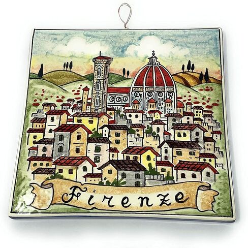 CERAMICHE D'ARTE PARRINI - بلاط السيراميك الإيطالي الفني Pantiles Duomo Florence Potterd مرسومة يدويًا صنع في إيطاليا توسكان in Kuwait