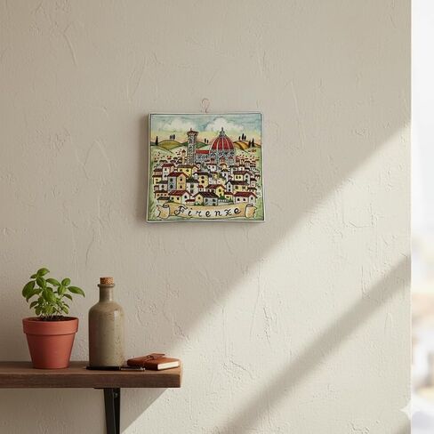CERAMICHE D'ARTE PARRINI - بلاط السيراميك الإيطالي الفني Pantiles Duomo Florence Potterd مرسومة يدويًا صنع في إيطاليا توسكان in Kuwait