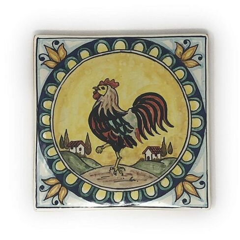 CERAMICHE D'ARTE PARRINI - بلاط السيراميك الإيطالي الفني، الفخار، الديك المزخرف يدويًا، صنع في إيطاليا توسكان in Kuwait