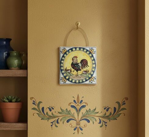 CERAMICHE D'ARTE PARRINI - بلاط السيراميك الإيطالي الفني، الفخار، الديك المزخرف يدويًا، صنع في إيطاليا توسكان in Kuwait