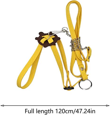 Adjustable Control Rope Turtle Leash and Harness for Small Medium and Large Turtle Pets Outdoor Walking Training (Yellow) in Kuwait
