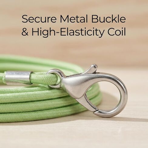 Bird Leash and Parrot Harness with Leg Ring. 2 Sets Elastic Outdoor Training Rope for Parakeet Conure Cockatiel. Anti-Flyaway Flying Equipment for Small Medium Birds in Kuwait