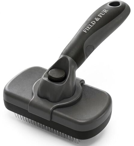 FIELD & FUR Slicker Brush: Essential Dog & Cat Grooming Tool for Shedding, Detangling, and Daily Care - Perfect for Doodles, Poodles, and Puppies with Comfortable Grip and Fine Stainless Steel Pins in Kuwait