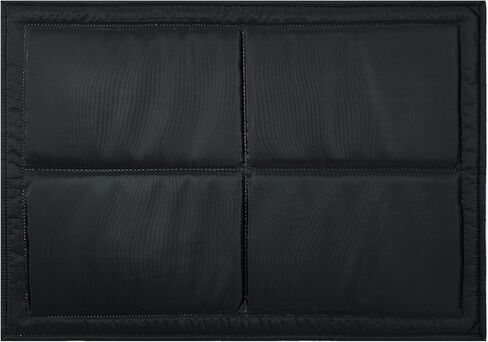 Chew Proof Indestructible Dog Bed, Durable Dog Crate Pad for Aggressive Chewers, Chew Resistant Fabric with Soft 1" 30D Foam Support, Tough Kennel Pad (Black, Medium (22"x35")) in Kuwait