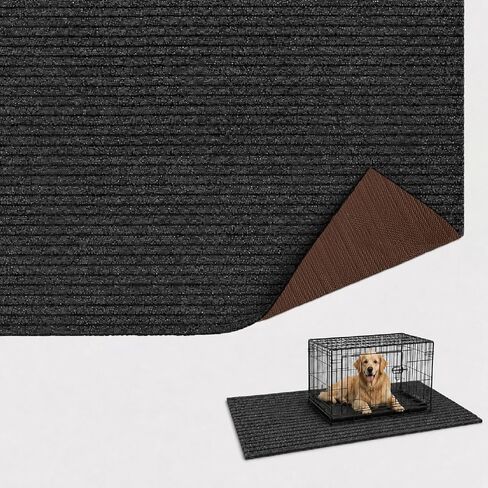 60 * 46in Mat for Under Dog Crate, Reusable Non-Slip Floor Protective Pet Mat, Extra Large Absorbs Urine Washable Dog Crate Mat, Extra Thick Waterproof Dog Kennel Mat in Kuwait