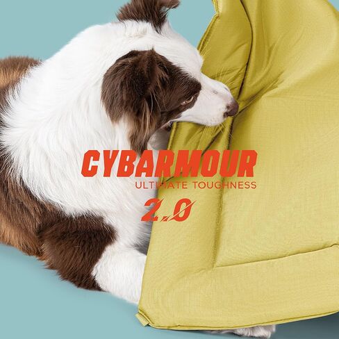 PELZIN Cybarmour 2.0 وسادة قفص للكلاب مقاومة للمضغ - سرير كلب مقاوم للمضغ في الهواء الطلق مع مرساة زاوية - يمكن غسله في الغسالة - مقاوم للماء - سلالات كبيرة جدًا ويناسب قفص 48 بوصة - 47 بوصة × 28 بوصة، فحمي in Kuwait