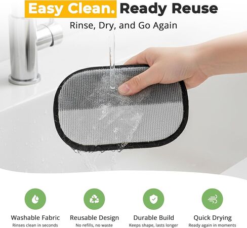 ZARAD Pet Hair Removal Glove for Dogs & Cats – Electrostatic Reusable Dog & Cat Hair Remover Glove | 2-in-1 Pet Grooming Glove & Fur Remover for Furniture (1) in Kuwait